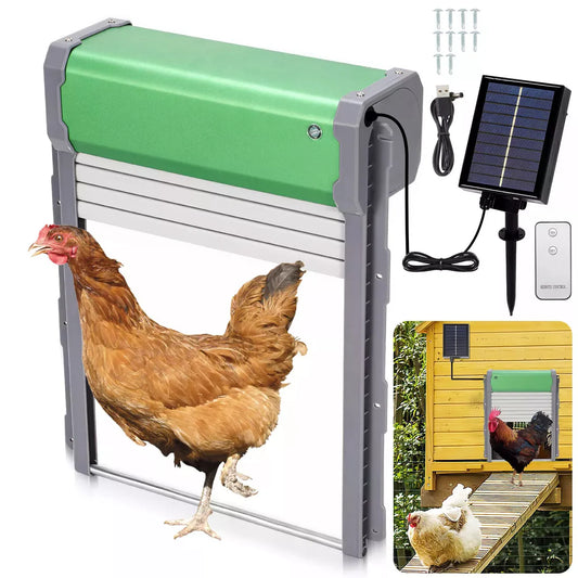 Solar-Powered Automatic Chicken Coop Door – Secure, Smart & Hassle-Free