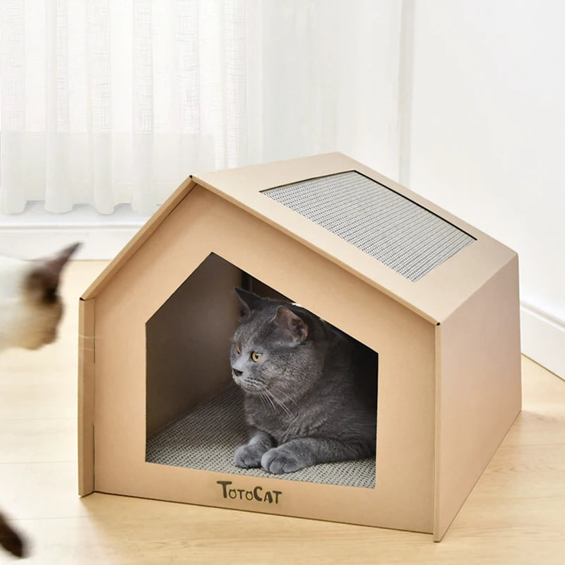 Cardboard Castle for Cat