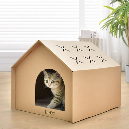 Cardboard Castle for Cat