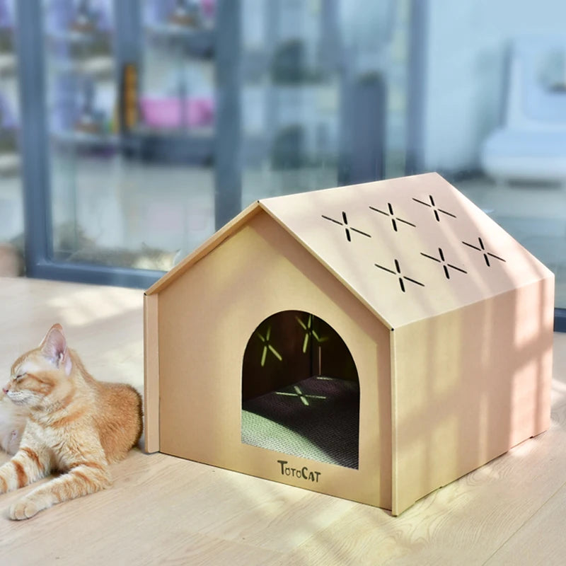 Cardboard Castle for Cat